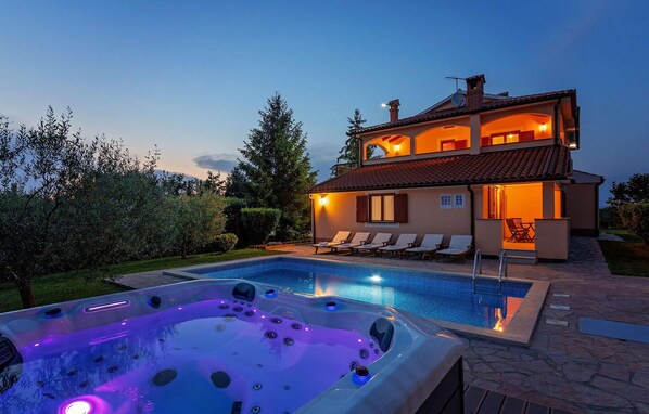A heated pool