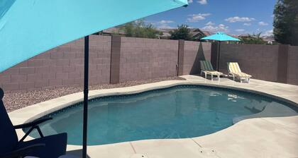 Desert Oasis: 3BR Retreat with Pool Near Superstition Mt-Gold Canyon Getaway!
