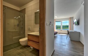 Douche, séchoir à cheveux