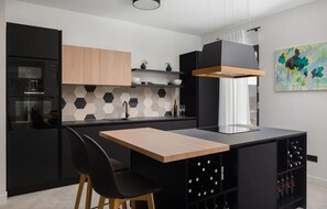 Fridge, microwave, oven, stovetop - 5 bedroom nice home in Podstrana (Podstrana)