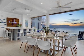 Dining - 10BR Luxury Villa w/ Private Beach , Fully Staffed w/ Chef - STSHA (Sandy Ground)