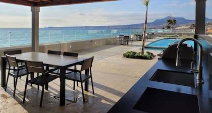 Luxury Beachfront Condo in Rosarito with Pool & Jacuzzi