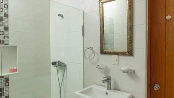 Serviettes fournies, savon, papier toilette