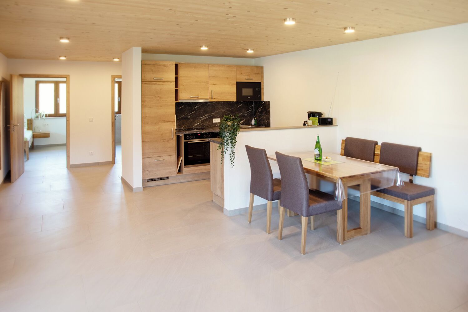 Ferienwohnung Tenne-offener Küchen- Essbereich