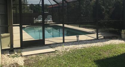 Florida Vacation Home & Private Room Rental with Solar Panel Heated Pool