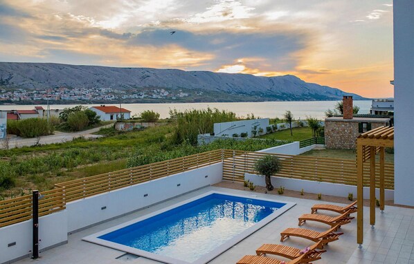 A heated pool