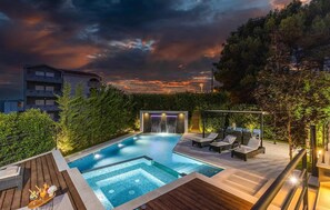 A heated pool