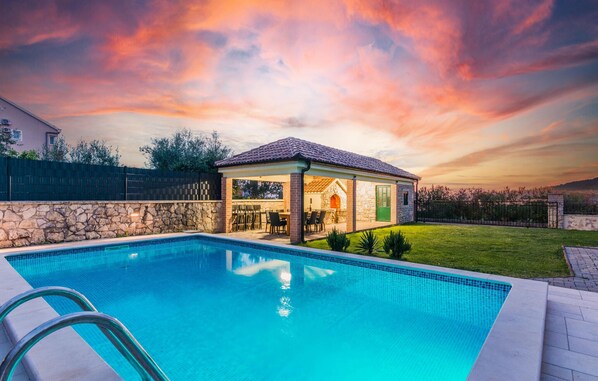 A heated pool
