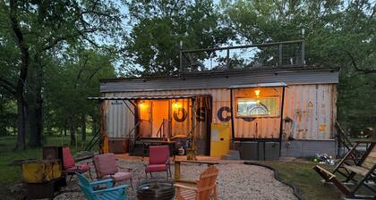 Spaceship Cabin with rooftop deck.