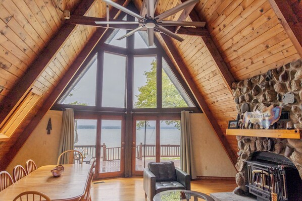 Interior - "A Frame of Mind" on Mullett Lake  (Indian River)