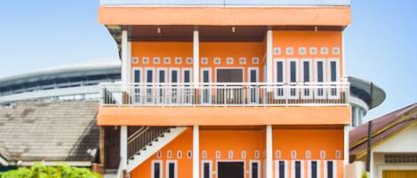 Voorkant van accommodatie