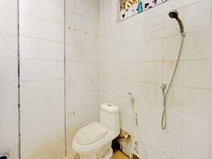 Shower, towels, soap