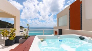 Luxury Villa, 3 Bedrooms, Ocean View | Private spa tub - Blue Sanctuary (Cole Bay)