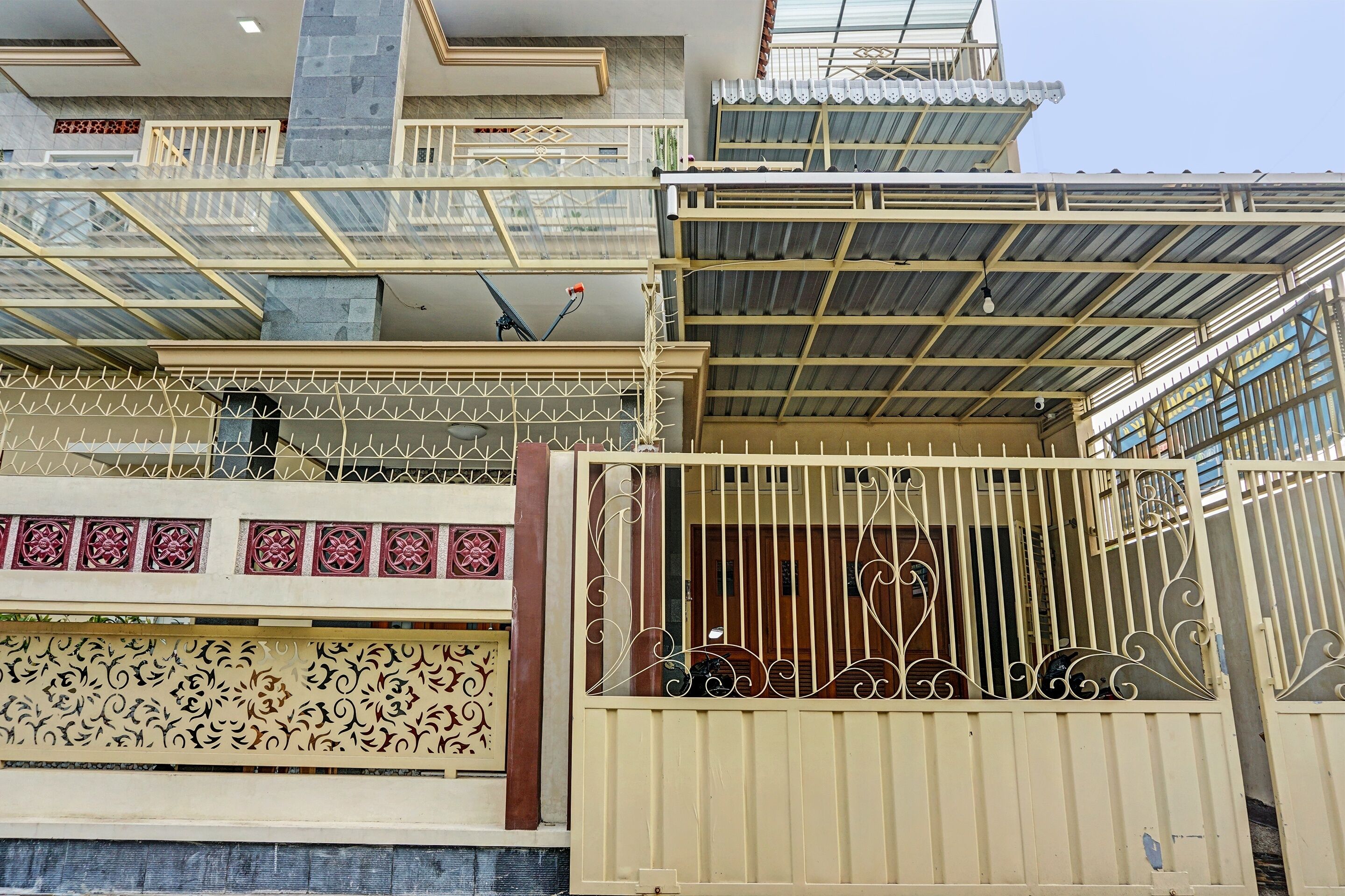 Majoituspaikan julkisivu