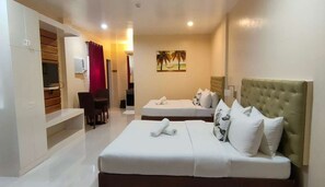 Superior Double Room, 2 Queen Beds, Pool Access, Corner | Desk, laptop workspace, soundproofing, free WiFi - Sea Horizon Resort (Zamboanguita)