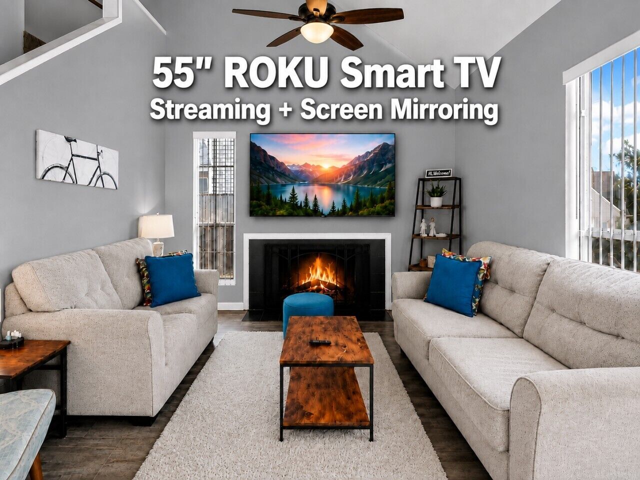 Smart-TV, peis, kontorer og PC-skjermer