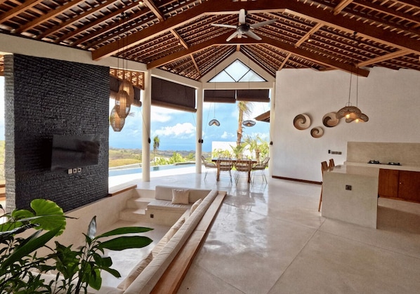 Living area - Sundance Residence - 2 Bedrooms with private pool (Nusa Penida - kabupaten klungkung)