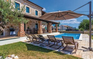 Una piscina riscaldata