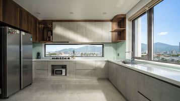 Apartamento, 3 quartos, acessível, sacada | Cozinha privada