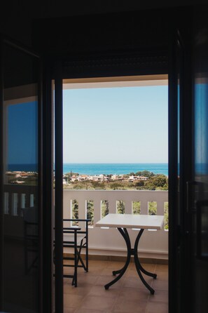 Comfort Villa, Pool Access, Sea View | Water view - Villa Cook with pool and sea views (Platanias)