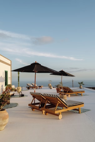 Deluxe Double Room, Terrace, Sea View | Terrace/patio