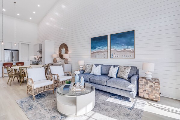 Smart TV, DVD player, books, video library