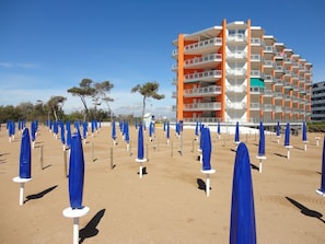 Leilighet, 1 soverom, balkong, havutsikt | Strand