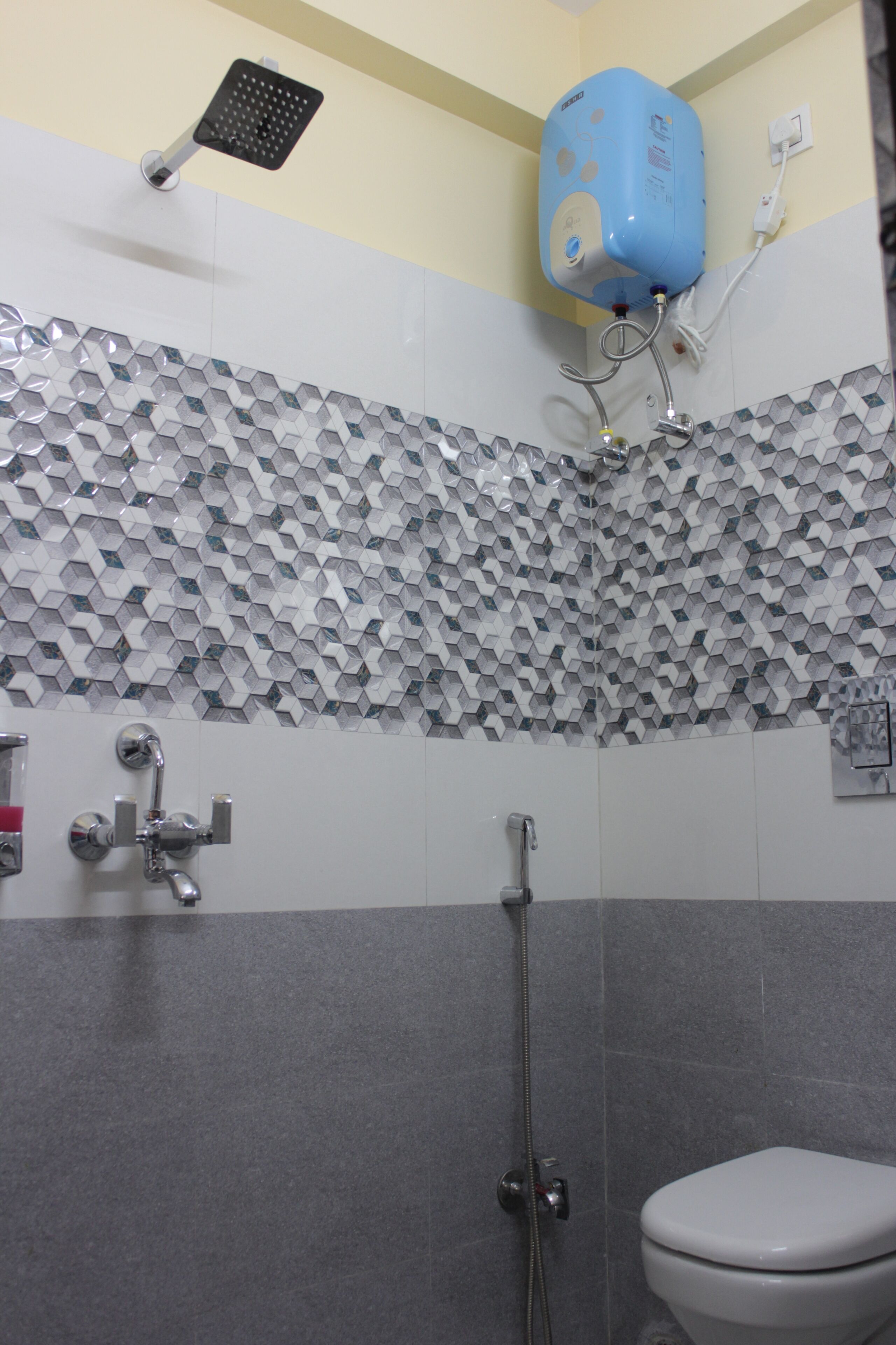 Dusche, Regendusche, Handtücher, Seife