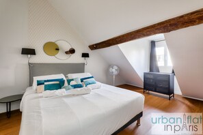 2 chambres, fer et planche à repasser, accès au Wi-Fi (inclus)