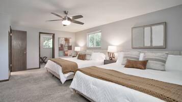 3 habitaciones, wifi gratis y ropa de cama