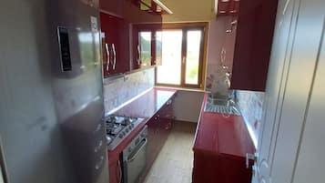 Refrigerador, microondas, horno, placa de cocina