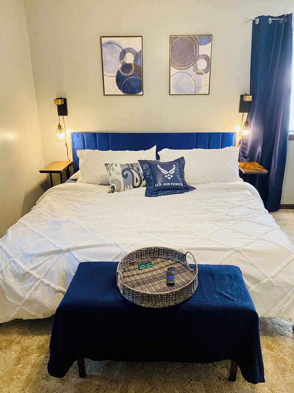 3 bedrooms, iron/ironing board, travel crib, free WiFi