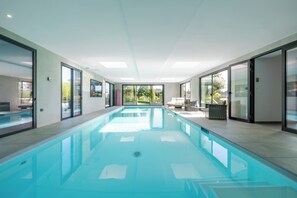 Indoor pool, a heated pool
