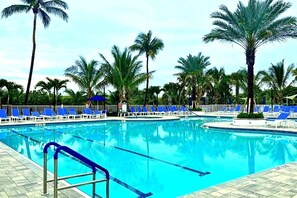 Pool - Private Beach Resort Condo, Hutchinson Island, FL (Fort Pierce)