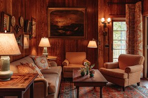 Grand Cabin, Fireplace, Annex Building | Living area - Deer Mountain Inn (Haines Falls)
