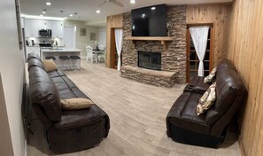 Smart-tv en een open haard