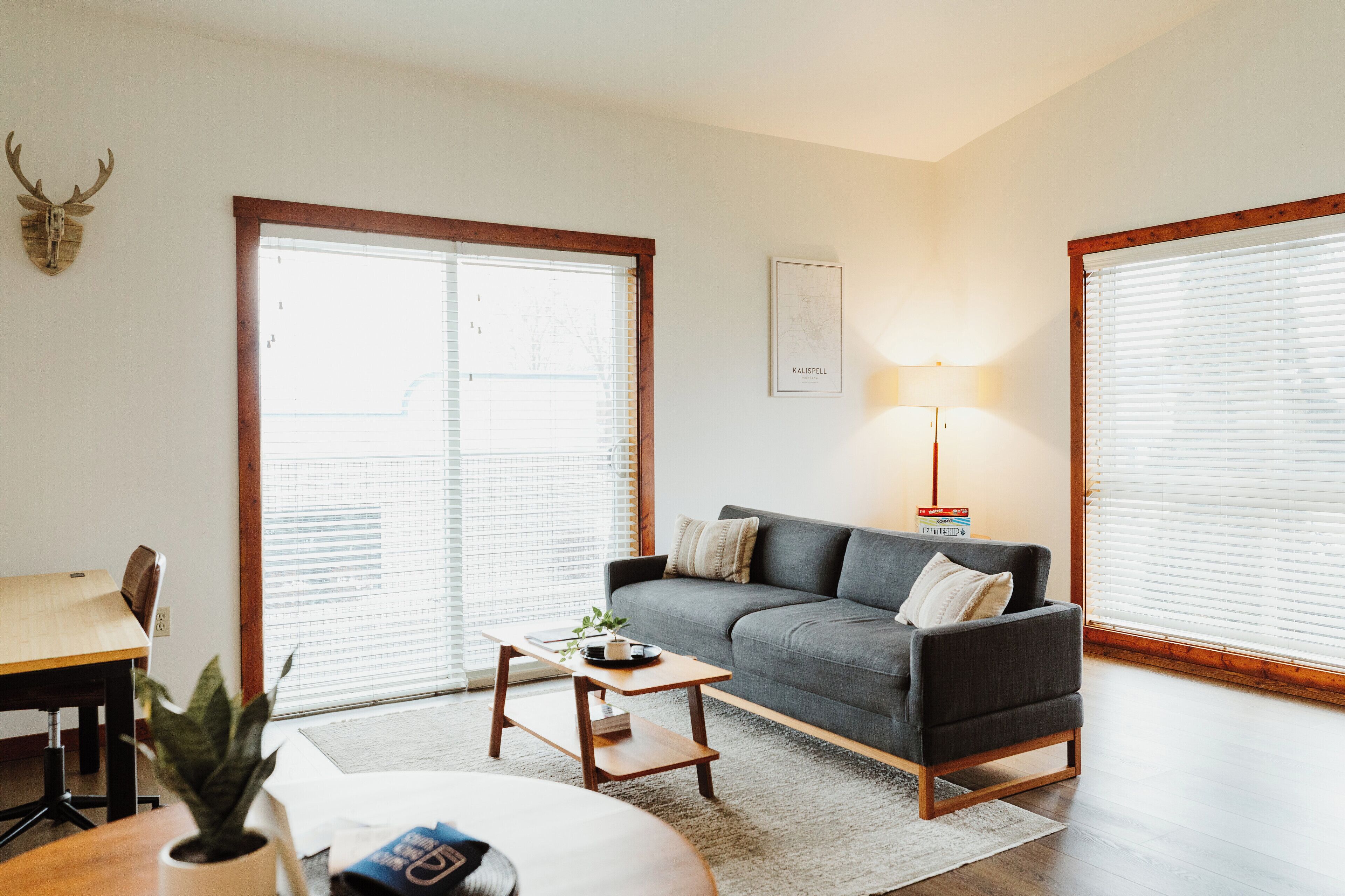 [Living area] You'll love the spacious living area, which provides enough space for playing games, watching TV, or getting work done.