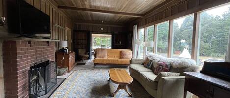 TV connectée, cheminée, espaces bureaux