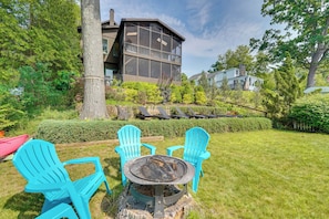 Outdoor dining - Queensbury Lake Home w/ Screened Porch (Queensbury)