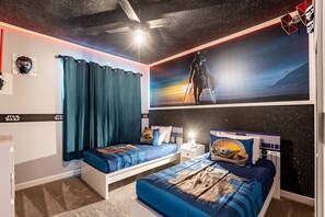 5 bedrooms, iron/ironing board, travel crib, WiFi