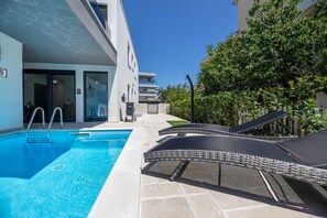 A heated pool - Luxury Apartment II. with a heated pool in Villa Adria Apartments (Krk (Krk))