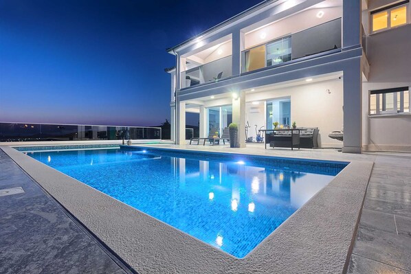 A heated pool