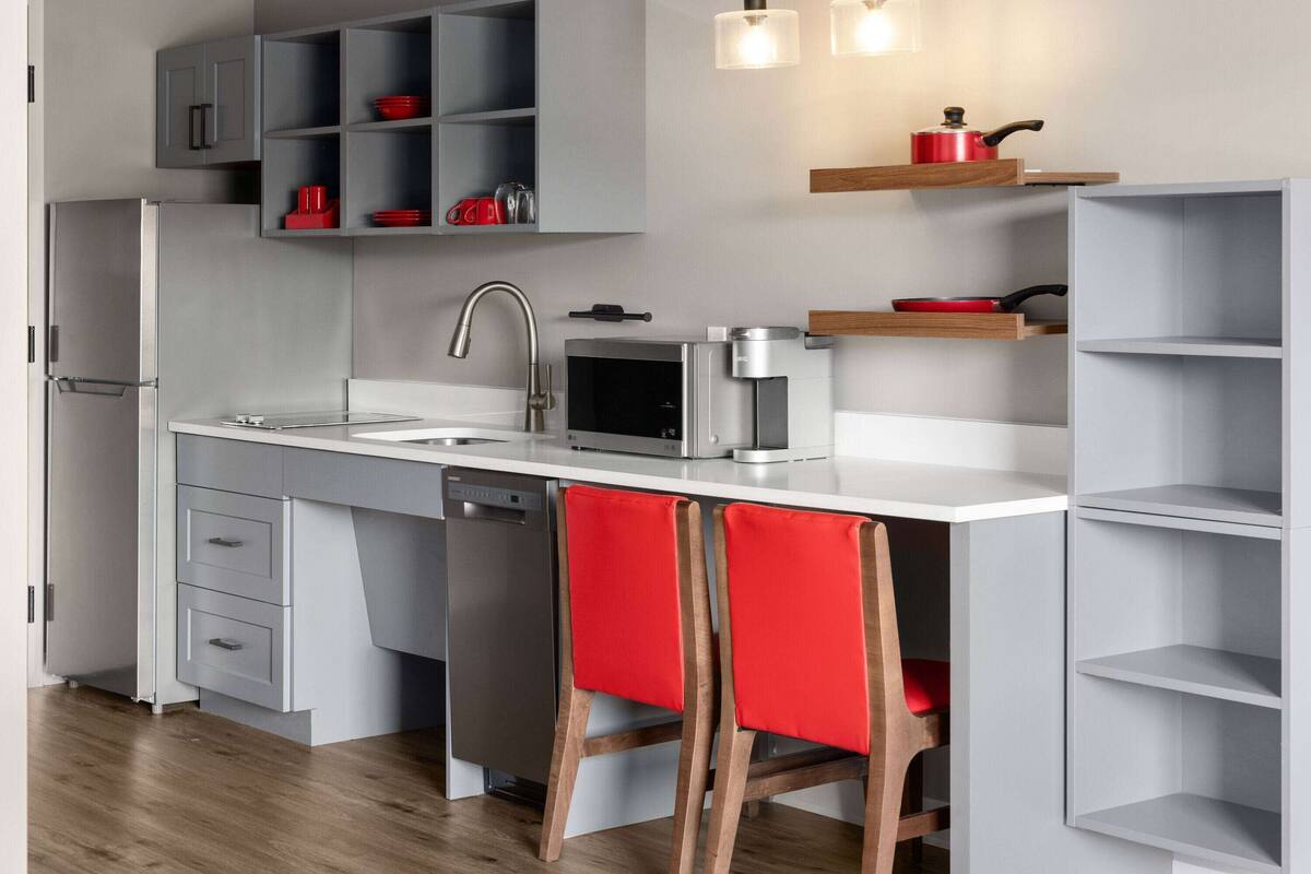 premium bedding, select comfort beds, in-room safe, blackout curtains