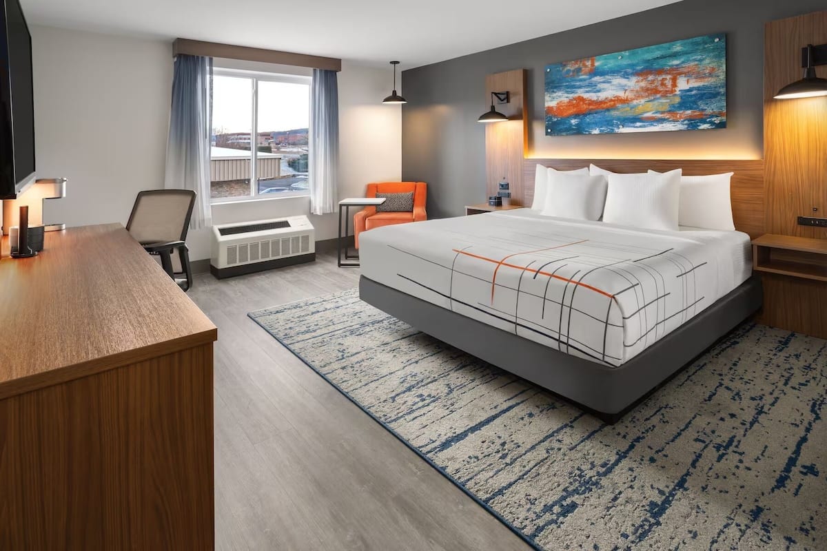 In-room safe, desk, blackout curtains, iron/ironing board