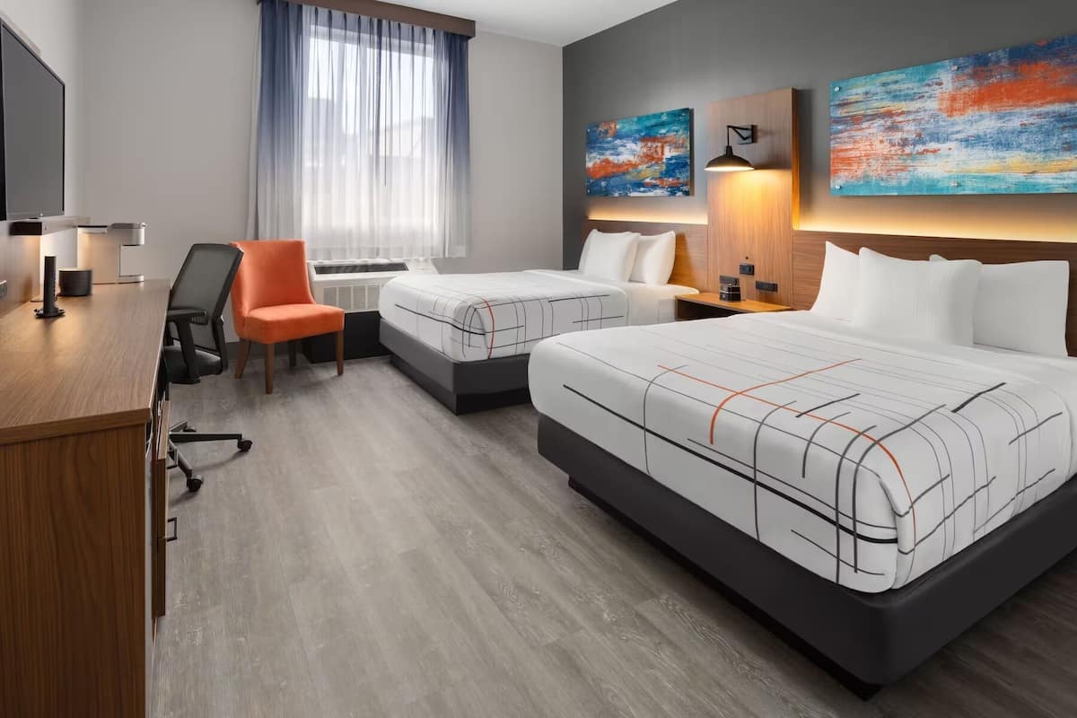 In-room safe, desk, blackout curtains, iron/ironing board