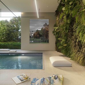 Indoor pool, a heated pool