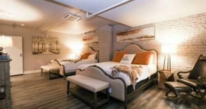 Boutique hotel in historic downtown Seneca. Room #5, two King beds.