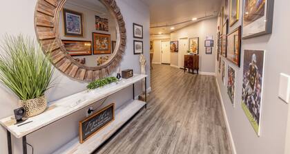 Boutique hotel in historic downtown Seneca. Room #6, King Bed.