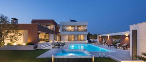 A heated pool