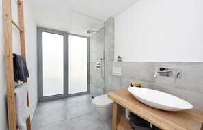Shower, hair dryer